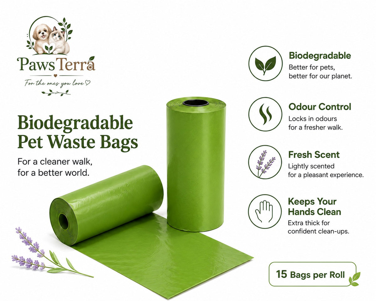 PawsTerra Premium Scented Poop Bag (15 x 15pc/roll)